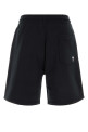 Black cotton bermuda shorts AMI (HSO825730)