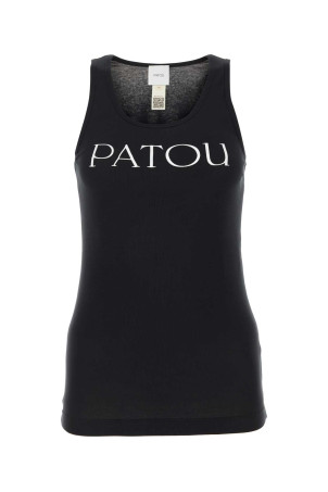 Black cotton tank top PATOU (JE0159994)