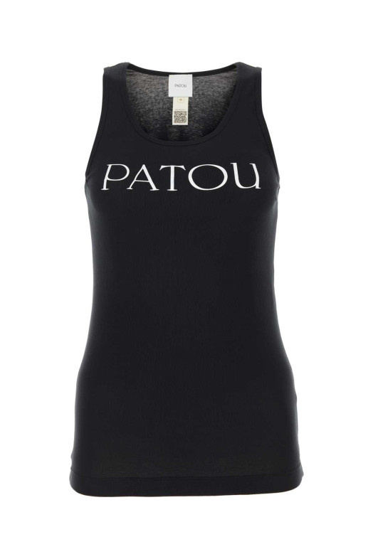 Black cotton tank top PATOU (JE0159994)