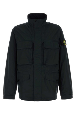 Black polyester jacket Black STONE ISLAND (L1S154100034S0026)