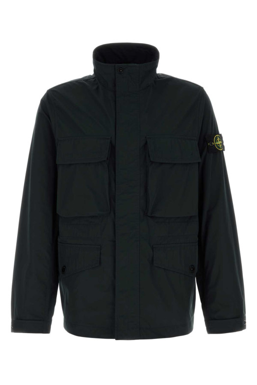 Black polyester jacket Black STONE ISLAND (L1S154100034S0026)