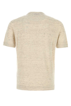 Melange sand linen blend sweater BRUNELLO CUCINELLI (M2L00340)