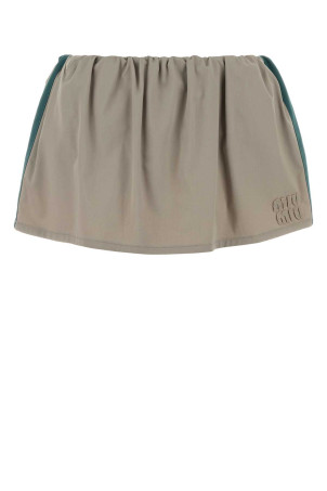 Dove grey twill pant-skirt MIU MIU (MG2638SOOO19CT)