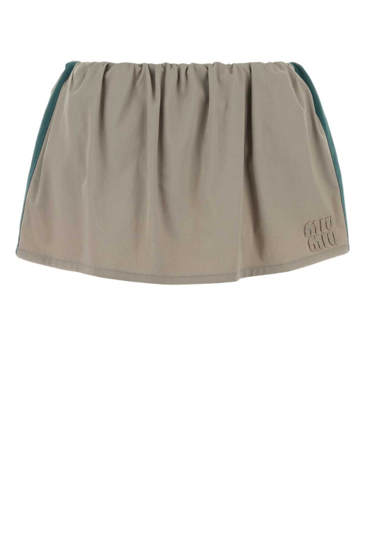 Dove grey twill pant-skirt MIU MIU (MG2638SOOO19CT)