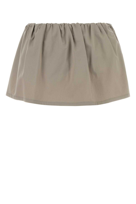 Dove grey twill pant-skirt MIU MIU (MG2638SOOO19CT)