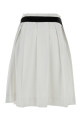 White gabardine skirt Black PRADA (P157IGSOOO1000)