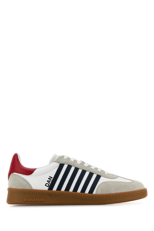 White leather Boxer sneakers DSQUARED (SNM036401504118)