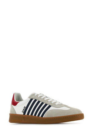 White leather Boxer sneakers DSQUARED (SNM036401504118)