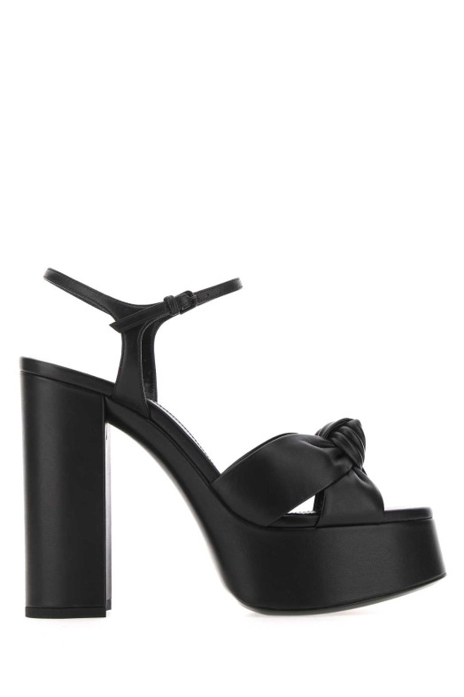 Black leather Bianca 85 sandals Black SAINT LAURENT (6067131N800)