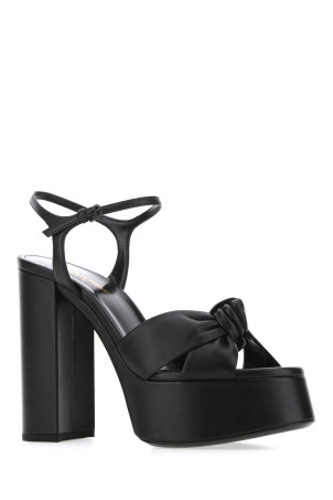Black leather Bianca 85 sandals Black SAINT LAURENT (6067131N800)