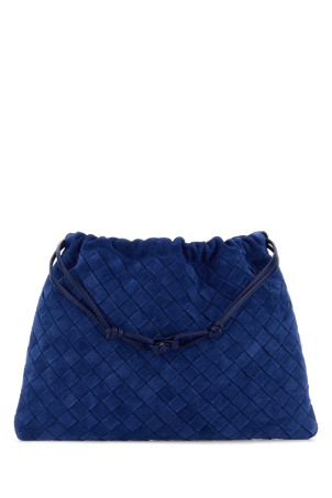 Blue suede clutch BOTTEGA VENETA (796728V5ZZ0)