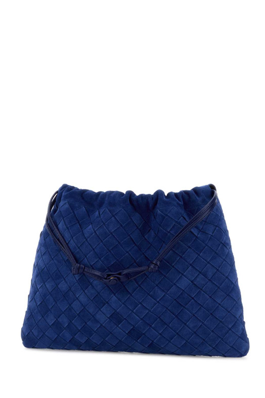 Blue suede clutch BOTTEGA VENETA (796728V5ZZ0)