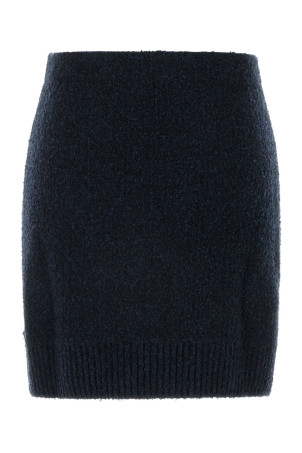 Midnight blue bouclÃ© mini skirt BOTTEGA VENETA (812470V4WQ0)