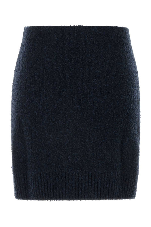 Midnight blue bouclÃ© mini skirt BOTTEGA VENETA (812470V4WQ0)