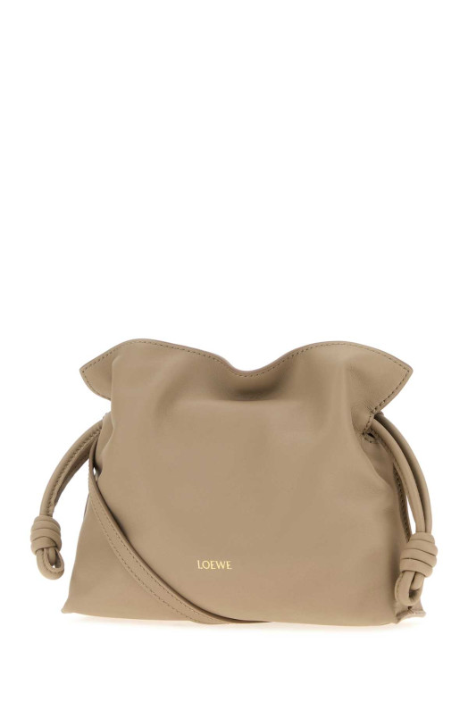 Sand nappa leather mini Flamenco clutch Brown LOEWE (A411FC2XA6)