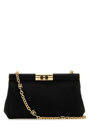 Black satin clutch Black DOLCE & GABBANA (BB7635A7630)