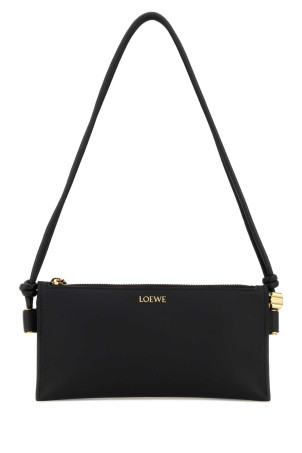 Black leather Joya shoulder bag Black LOEWE (C630R10X03)