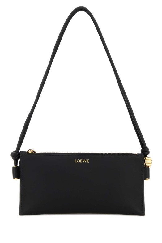 Black leather Joya shoulder bag Black LOEWE (C630R10X03)