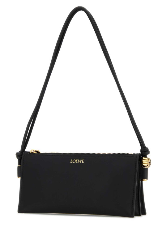 Black leather Joya shoulder bag Black LOEWE (C630R10X03)
