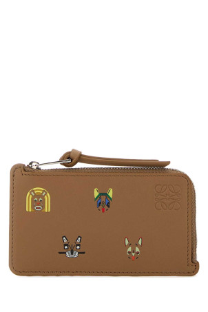 Camel leather card holder LOEWE (C643Z40XAH)