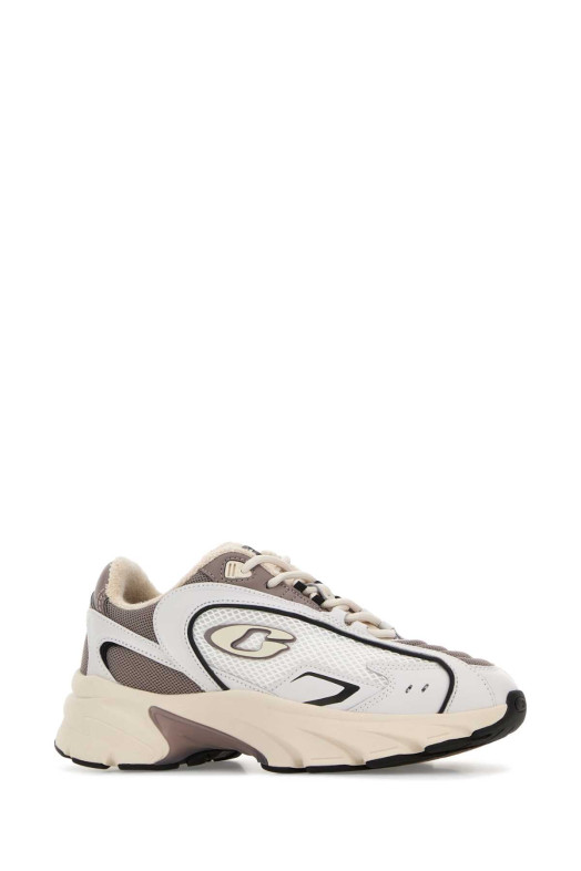 Two-tone mesh and leather Bolt sneakers COACH NEW YORK (CDE28)