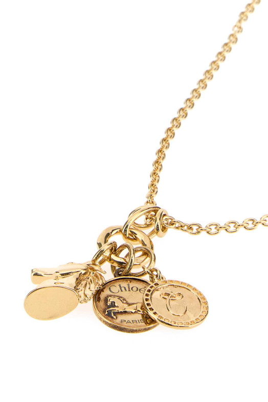 Gold metal ChloÃ© Charms necklace CHLOE (CH25AJN03CB7)