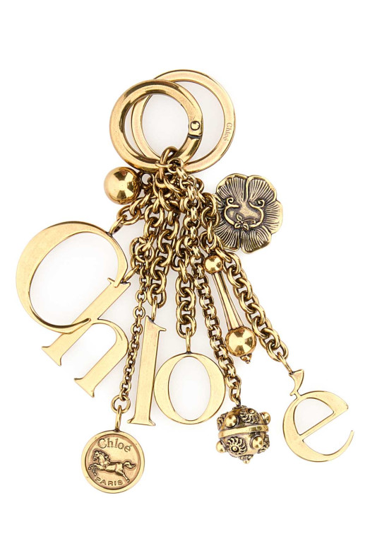 Gold metal ChloÃ© Symbols keyring CHLOE (CH26SK188CB7)