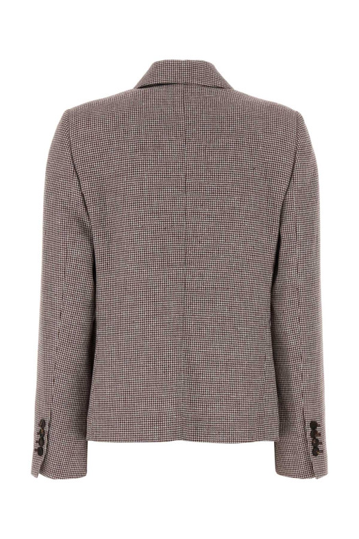 Embroidered jersey blazer Gray BRUNELLO CUCINELLI (MH5187422)