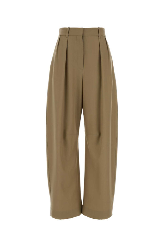 Cappuccino wool wide-leg pant Brown LOEWE (S359Y04XHL)