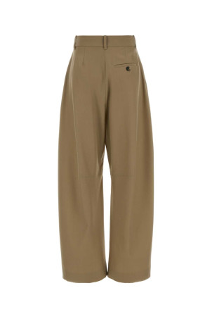 Cappuccino wool wide-leg pant Brown LOEWE (S359Y04XHL)