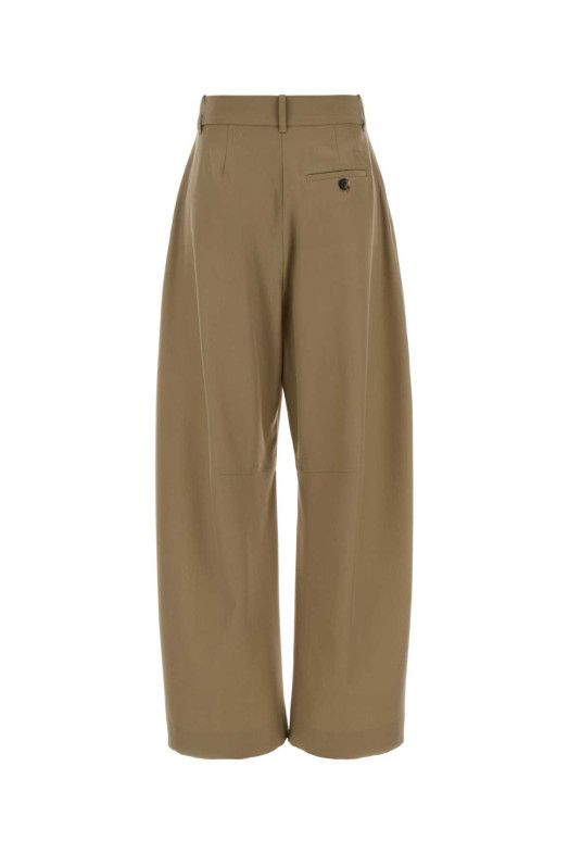 Cappuccino wool wide-leg pant Brown LOEWE (S359Y04XHL)