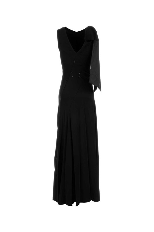 Black satin long dress MAISON MARGIELA (S51DG0004S49465)