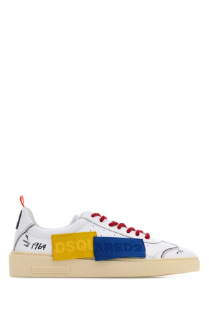 White leather Rider sneakers DSQUARED (SNM048301508699)