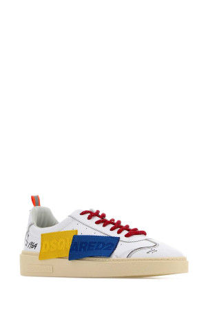 White leather Rider sneakers DSQUARED (SNM048301508699)