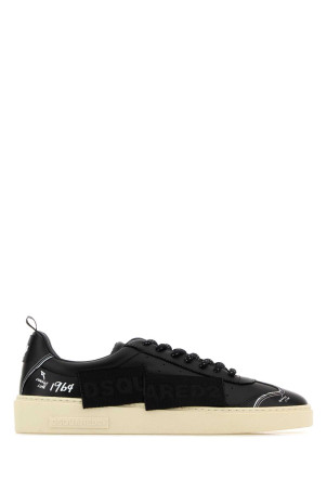 Black leather Rider sneakers DSQUARED (SNM048301508699)