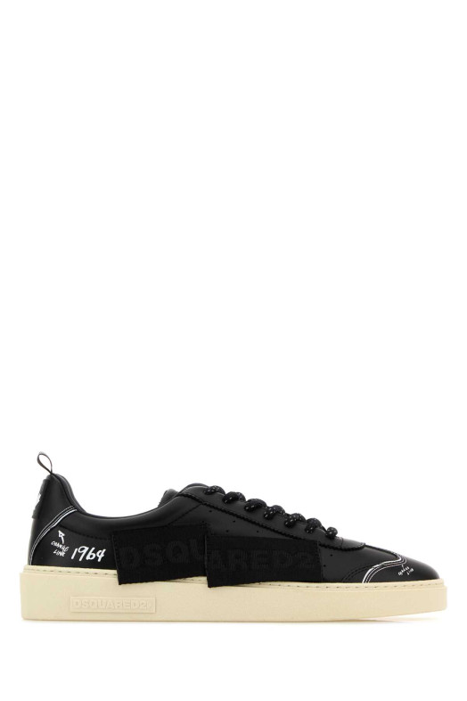 Black leather Rider sneakers DSQUARED (SNM048301508699)