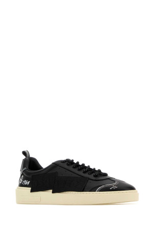 Black leather Rider sneakers DSQUARED (SNM048301508699)