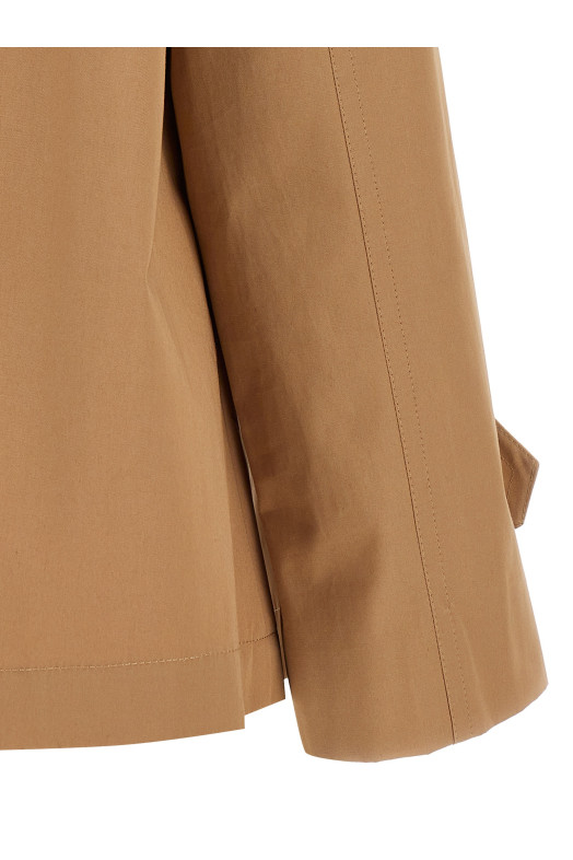 'Dean' short trench coat Brown