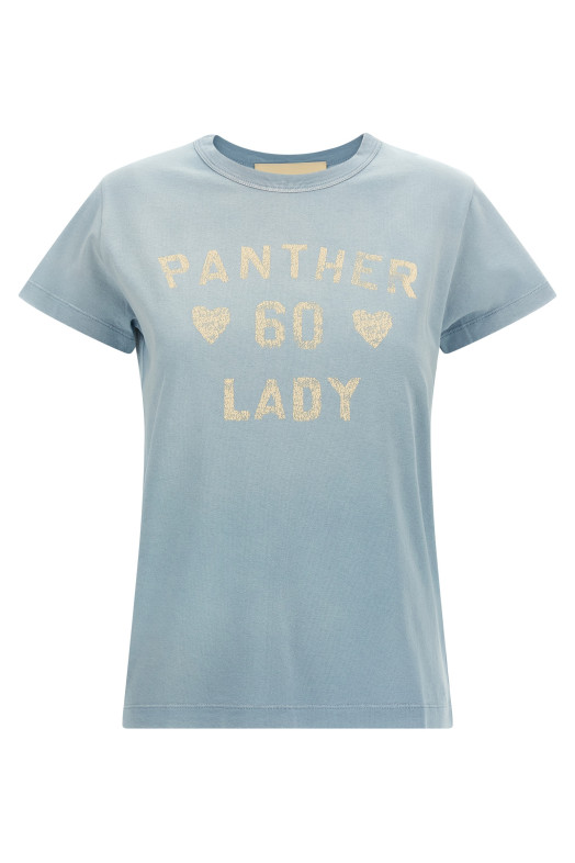Valentino Garavani 'Panther Lady' T-shirt BLUE