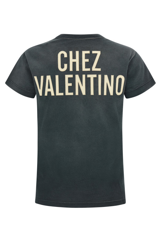 Valentino Garavani 'Panther Lady' T-shirt Gray