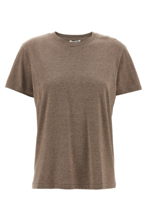 Mélange cotton t-shirt Beige