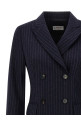 Pinstripe coat Blue