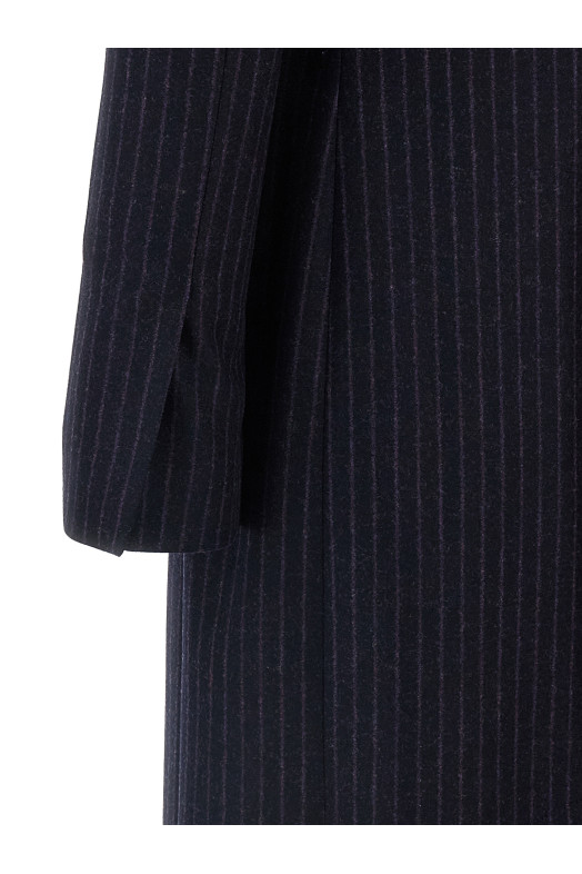 Pinstripe coat Blue