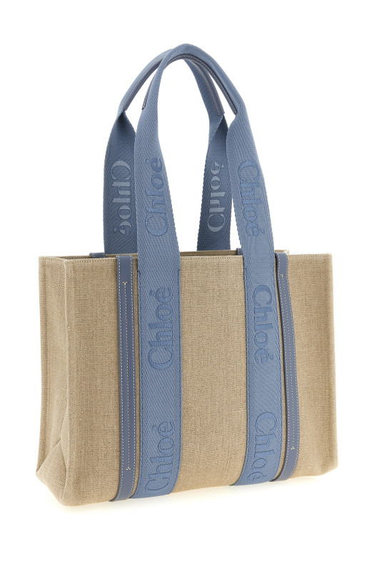 Medium 'Woody' shopping bag Blue