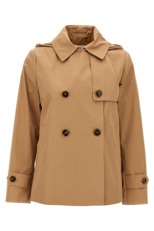 'Dean' short trench coat Brown