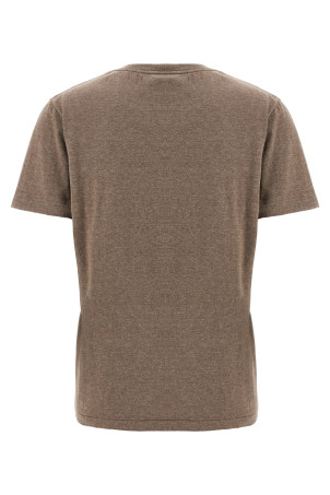 Mélange cotton t-shirt Beige