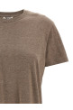 Mélange cotton t-shirt Beige