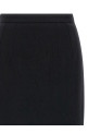 Wool sheath skirt Black