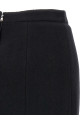 Wool sheath skirt Black