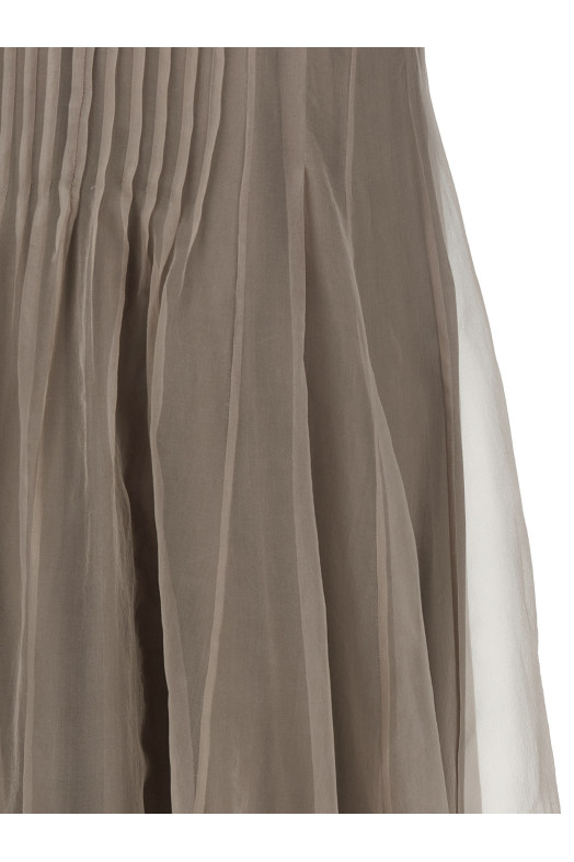 Silk dress Beige